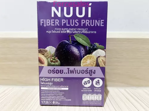 NUUI หนุย ไฟเบอร์รี่ พรุน 6 ซอง อาหารเสริม