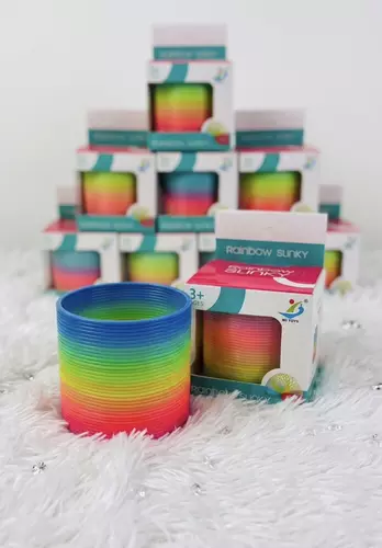 ของเล่นสปริง สปริงของเล่น รุ่นเรนโบว์ ของเล่นเพลิดเพลิน คลายเครียด ของเล่นราคาถูก