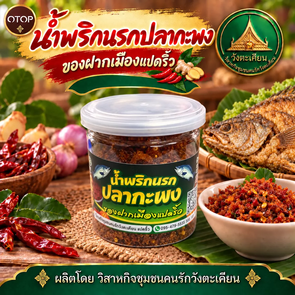 น้ำพริกนรกปลากะพง