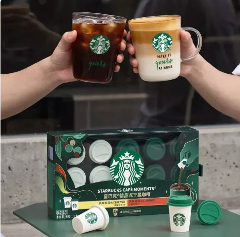 STARBUCKS- กาแฟพรีเมี่ยมสำเร็จรูป พร้อมชง ด้วยน้ำร้อนหรือน้ำเย็นได้ทันที