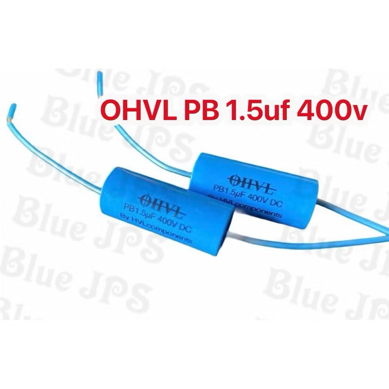 OHVL 1.5uf400v(สั่ง4ตัวขึ้นแถมMXP250vสีดำ) Cเสียงแหลม made in Germany ขาเป็นลวดเงิน (ราคาต่อชิ้น)