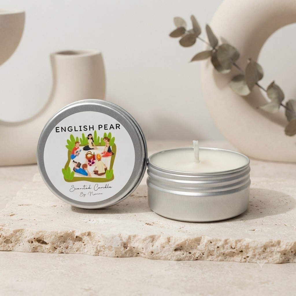 เทียนหอมตลับ Soy Wax ออร์แกนิค 15g/30g Mini Scented Candle ของแจก ของชำร่วย ของขวัญ รับทำของแจก | Nanve.Scents