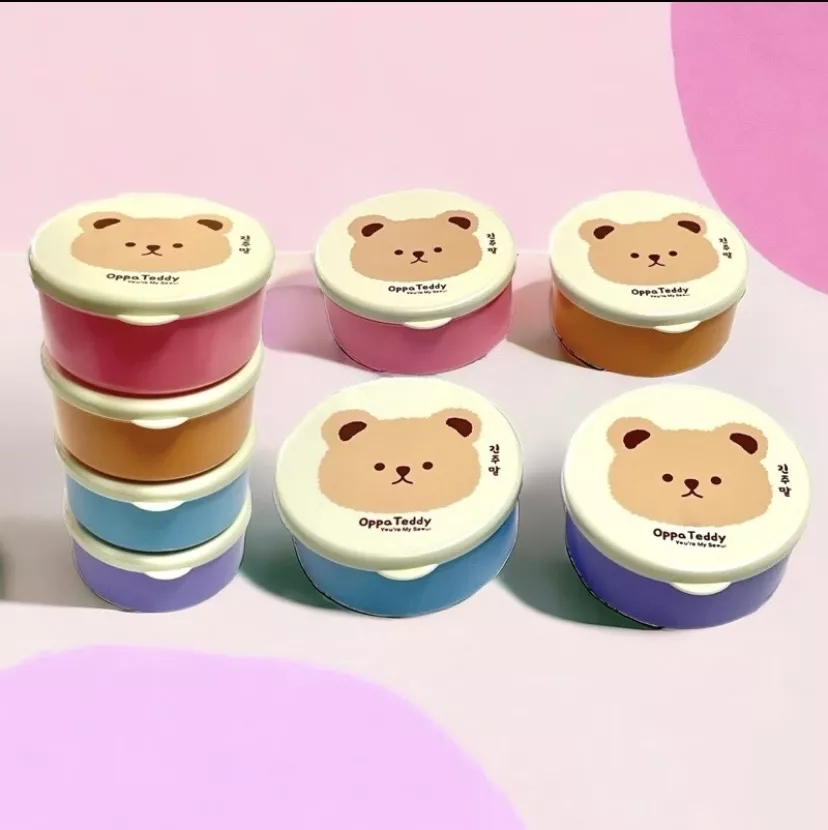 กล่องพลาสติกใส่ของ หน้าหมี พร้อมส่ง