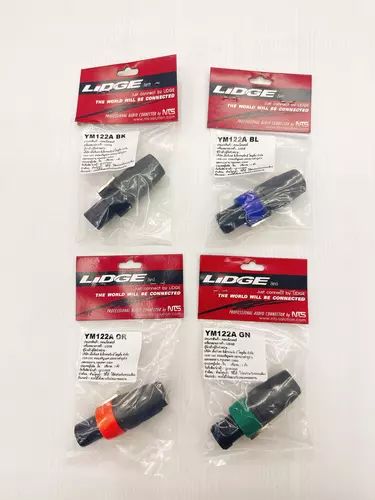 ปลั๊กสปีกคอน 4ขา สำหรับเข้าสาย รุ่น YM122A  ยี่ห้อ Lidge ของแท้ จำนวน 1อัน