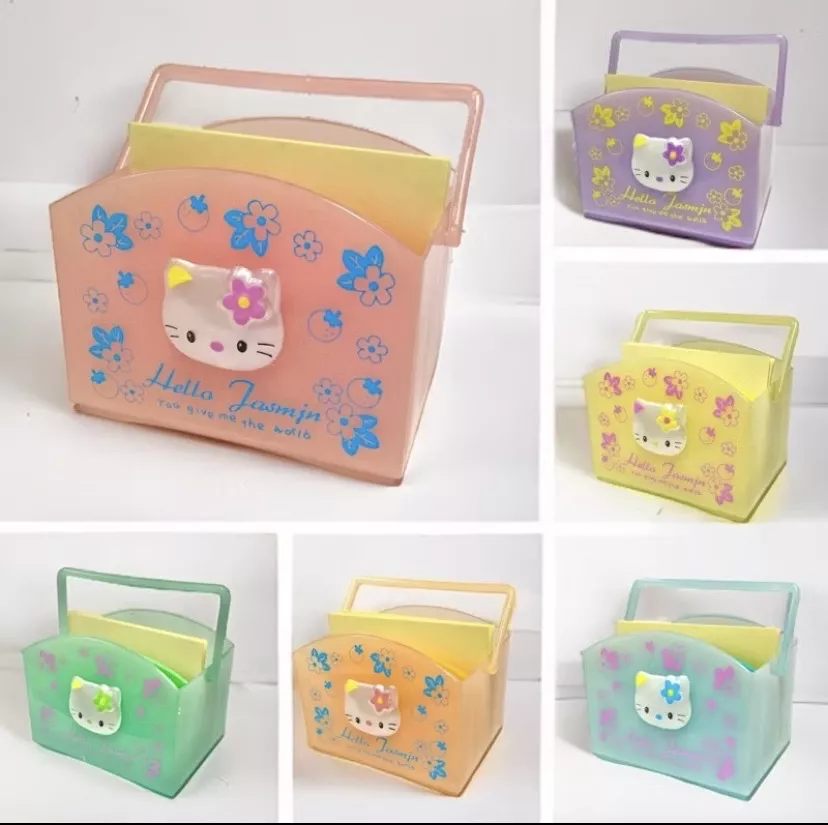 กล่อง Memo แมว มีหูหิ้ว 6 สี พร้อมส่ง