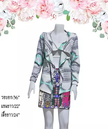 เสื้อไหมพรมมือสอง คาร์ดิแกน/เสื้อคลุมแขนยาวแฟชั่น/สเวตเตอร์