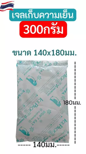 เจลเก็บความเย็น 300 กรัม ไอซ์แพค ไอซ์เจล เจลเย็น ใช้แทนน้ำแข็ง