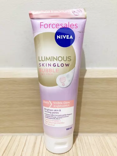 Nivea Luminous 630 นีเวีย ลูมินัส 630 วอช โฟม สกิน โกลว์ บับเบิ้ล 100 มล.