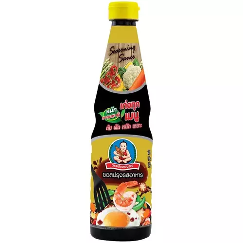 ตราเด็กสมบูรณ์ ซอสปรุงรสอาหารฝาเหลือง 700 มล. / Deksomboon Brand Seasoning Sauce 700ml