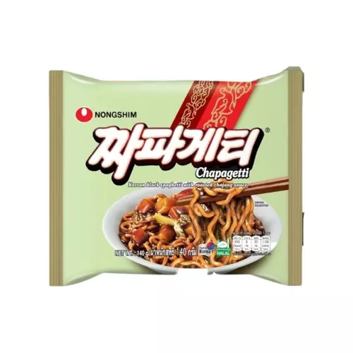 [ซองเดียว] Chapagetti (บะหมี่กึ่งสำเร็จรูป พร้อมซองเครื่องปรุงรสซอสถั่วดำ) (42003461815)