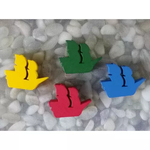 Meeple รูปเรือใบ ขนาด 2.5*2*1 ซม. (ราคาต่อชิ้น) *กรุณาสั่ง 4 ชิ้นขึ้นไป*
