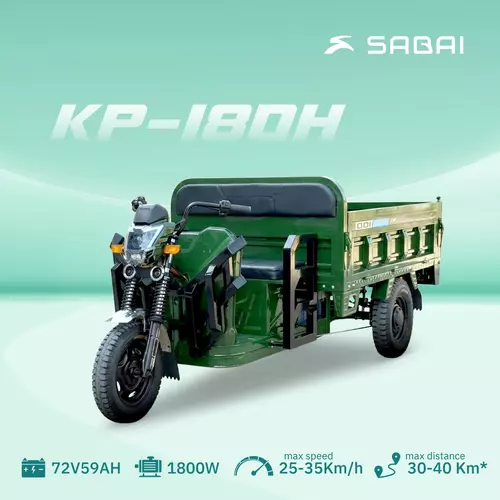 SABAI-180H กะบะไฟฟ้าดั๊มไฮดรอลิก นน.บรรทุก 800โล กะบะเปิดได3ด้าน