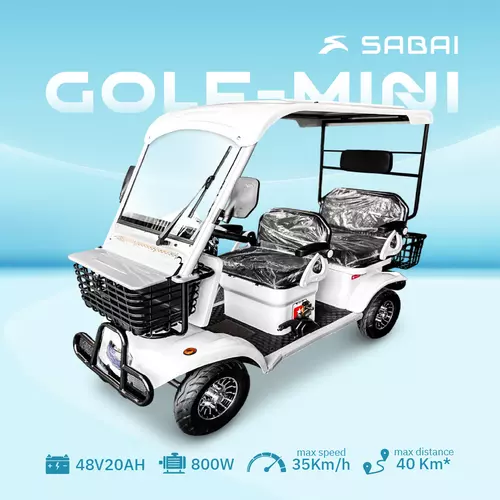 SABAI-Golf Mini รถไฟฟ้า4ล้อ 3ที่นั่ง ขนาดมินิ คันเล็กประหยัดพื้นที่จัดเก็บ