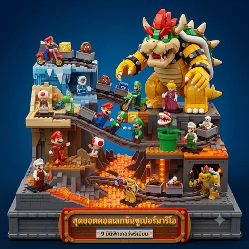 พร้อมส่งในไทย 🚚 ตัวต่อมินิฟิกเกอร์ Super Mario Bros. Collection
