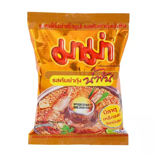 มาม่า บะหมี่กึ่งสําเร็จรูป กุ้งต้มยําน้ำข้น 55 กรัม ( 1 :ซอง)