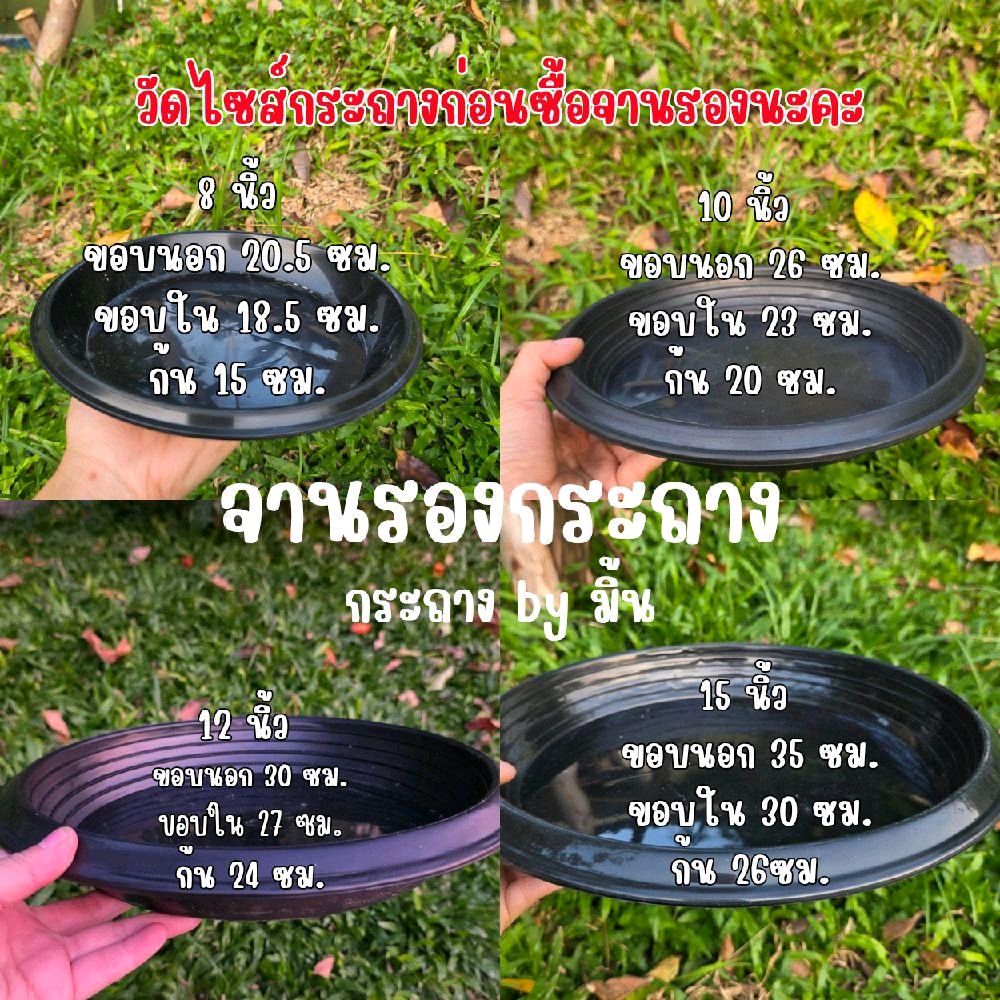 จานรองกระถาง 8/10/12/15 นิ้ว (แนะนำ! วัดไซส์กระถางก่อนซื้อจานรองนะคะ)