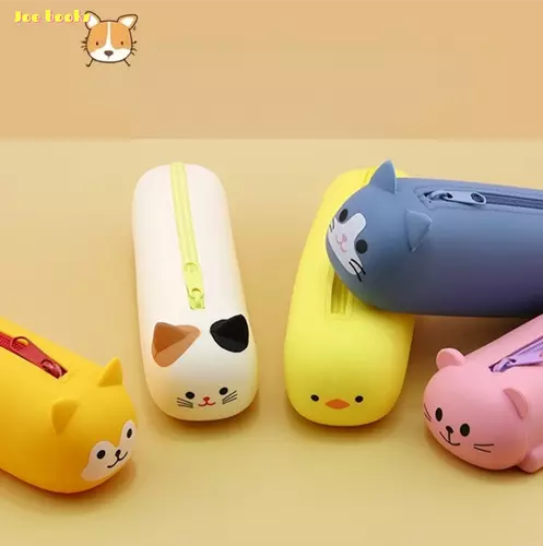 🇹🇭[พร้อมส่งจากกทม.] 🥑กล่องเครื่องเขียน,ดินสอซิลิโคนความจุขนาดใหญ่นุ่ม,น่ารักแบบพกพาการ์ตูนสัตว์กระเป๋าเด็กของขวัญ