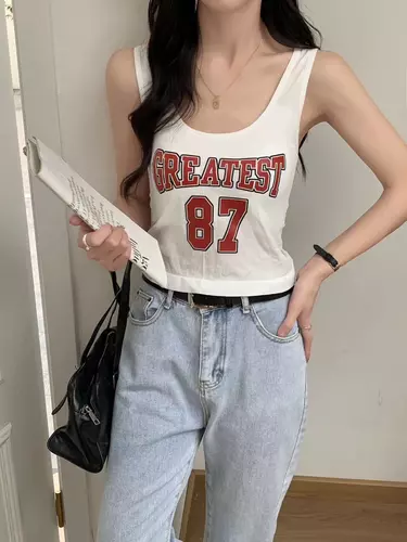 Pinkybra  เสื้อกล้าม กีฬา สปอร์ต ลาย GREATEST มีฟองน้ำ แฟชั่น มีสไตล์ ผู้หญิง ออกกำลังกาย ใสสบาย
