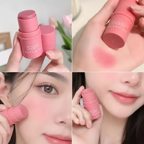 บลัชสติ๊ก sasi เบอร์ 04 (ชมพูนมละมุน) ครีมบลัชแบบแท่ง เกลี่ยง่ายไม่เป็นคราบ สีสวยธรรมชาติ ทาเป็นเบสสีปากได้ พร้อมส่ง