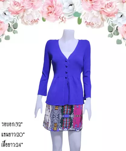 เสื้อไหมพรมมือสอง คาร์ดิแกน/เสื้อคลุมแขนยาวแฟชั่น/สเวตเตอร์