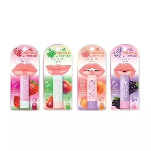 ลิปมันเปลี่ยนสี Ar Vitamin C & Peptide Magic Lip Balm (มีให้เลือก 4 กลิ่น)