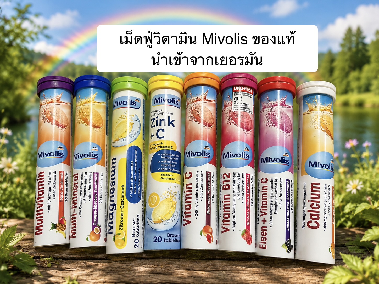 วิตามินเม็ดฟู่ มิโวลิส นำเข้าจากเยอรมัน
