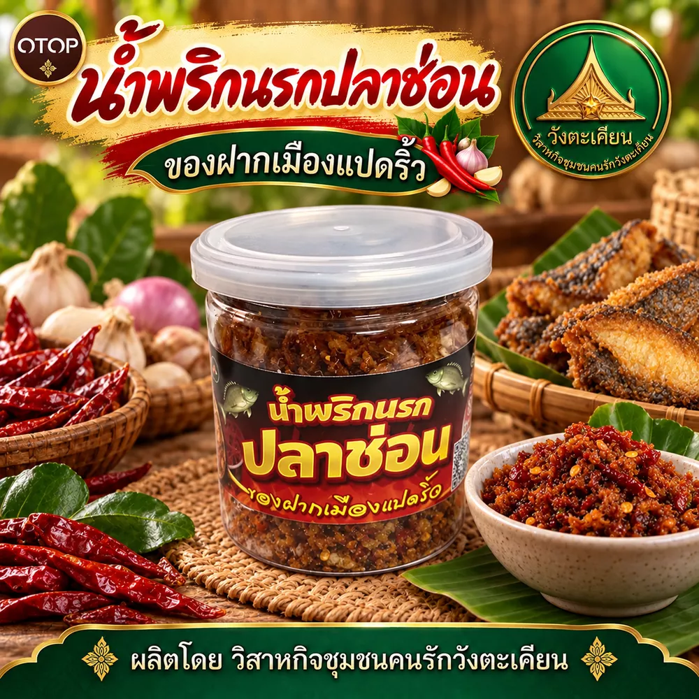 น้ำพริกนรกปลาช่อน