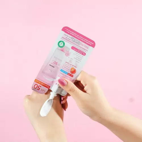 (1ซอง) Sistar UV Protect Airy Sunscreen SPF50+ PA+++ ซิสต้าร์ ครีมกันแดด สูตร Hybrid ซองชมพู 1ซอง