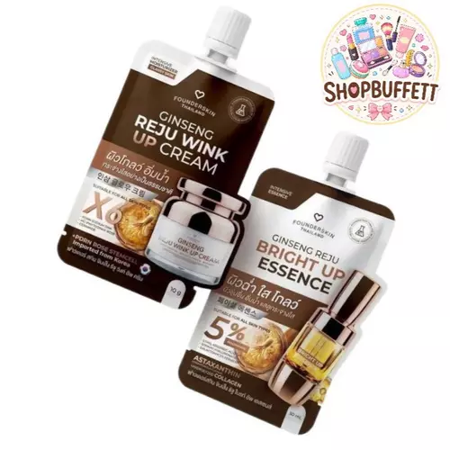 น้ำตบโสมรีจู , ครีมโสม รีจู วิงค์ Founderskin Ginseng Reju ( ซอง ) มีให้เลือก2แบบ