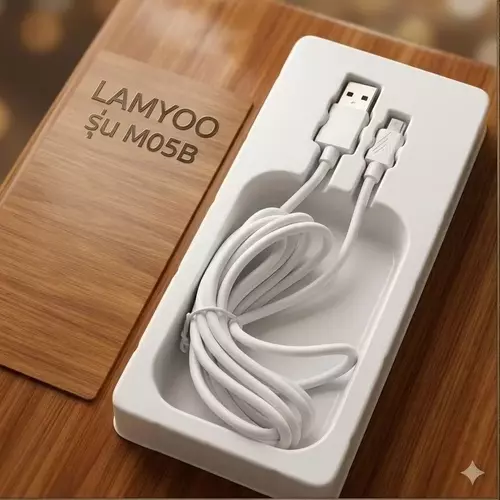LAMYOO สายชาร์จ หัว Micro 5A รุ่น M05B สายสีขาว ความยาวสาย 2 เมตร