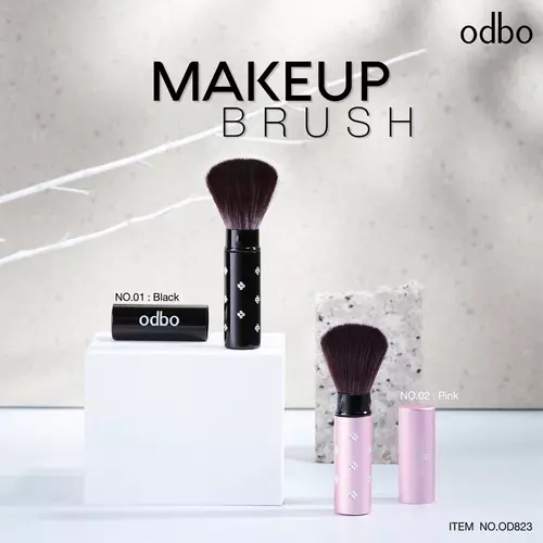 ODBO OD823 perfect blush แปรงแต่งหน้าขนาดพกพา ขนแปรงนุ่ม มีปลอกเก็บแปรง