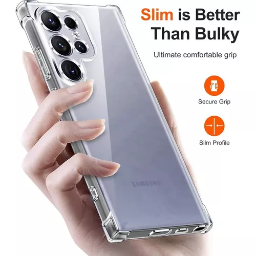 เคสใส Samsung Galaxy S26 ultra S26 plus S26 กันกระแทก กันรอย ขอบยกสูง ปกป้องกล้องและหน้าจอ