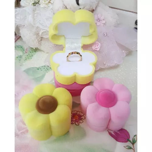 พร้อมส่ง!! กล่องแหวนกำมะหยี่แฟนซี รูปดอกไม้ รุ่นพรีเมียม