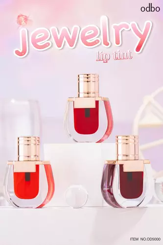 ODBO OD5005 jewery lip tint ลิปเนื้อทินน์ สีชัด ติดปาก ลิปแบบจุ่มหัวฟองน้ำปาดง่าย ปากแมตท์สวย