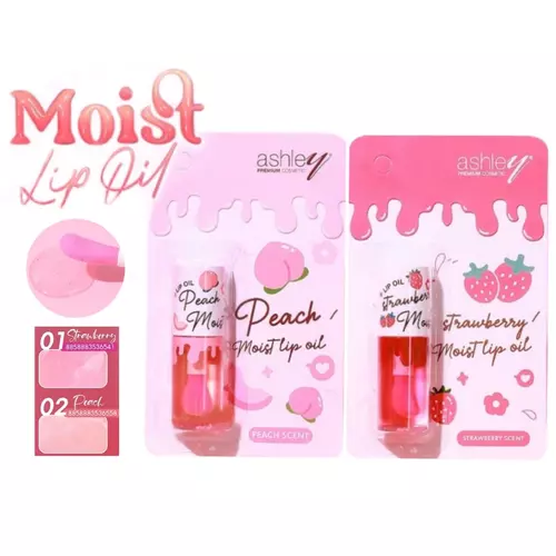 Ashley Moist Lip Oil Moisturizer #A433  แอชลี่ย์ มอยส์ ลิปออยล์ ผสมมอยเจอร์ไรเซอร์
