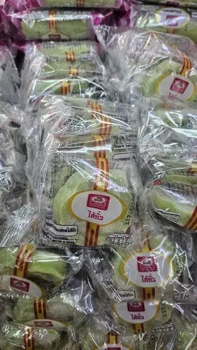 ขนมบัวหิมะหอมเนื้อนุ่มไส้ถั่ว 1แพ็ค(5ชิ้น)