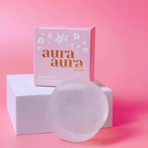 สบู่หน้าเงา Aura Aura Soap