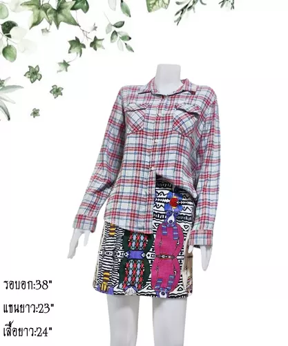เสื้อแขนยาวแฟชั่นผู้หญิงมือสอง ตำหนิ