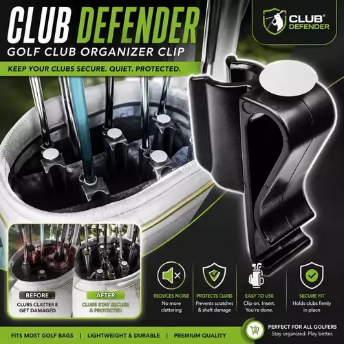 ที่หนีบไม้กอล์ฟ ใส่ทีได้ ช่วยจัดระเบียบในถุงกอล์ฟ Golfen Golf Shaft Organizer Clip + Tee Holder + Keep Neat in Bag