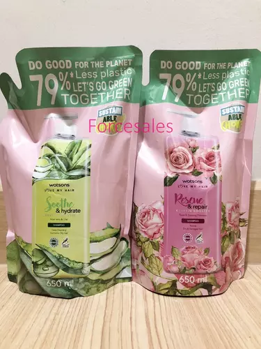 WATSONS วัตสัน แชมพู 650มล ถุงเติม