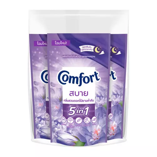 คอมฟอร์ท น้ํายาปรับผ้านุ่ม สูตรมาตรฐาน สีม่วง 500 มล. x 3 107320