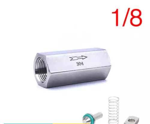 เช็ควาล์วลมสแตนเลส 304 วาล์วกันกลับ Check Valve 1/8” 1 หุน