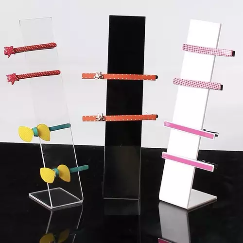 ￼ตัวโชว์กิ๊บ งานอะคิลิคทรงตรง ความสูง20cm|3สี