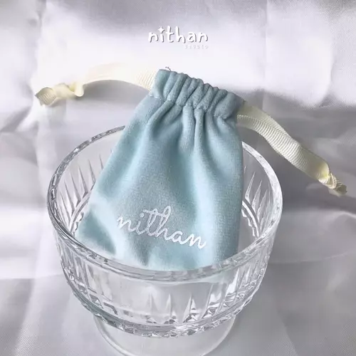 ถุงผ้าเก็บเครื่องประดับ ขนาด 7x9 CM l Nithan Pouch Jewelry (แถมฟรี เมื่อซื้อครบ 400 บาท)