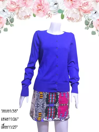 เสื้อไหมพรมมือสอง คาร์ดิแกน/เสื้อคลุมแขนยาวแฟชั่น/สเวตเตอร์