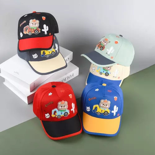 หมวกเด็กโตลายการ์ตูน หมวกเบสบอล ใส่ได้ทั้งเด็กชายและหญิง มี6สีให้เลือก 2-9ปีใส่ได้