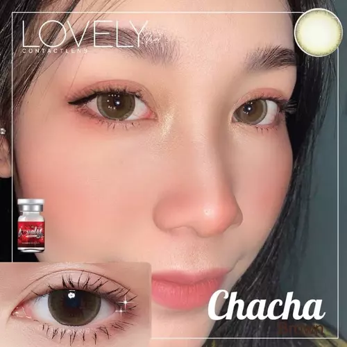 คอนแทคเลนส์ Chacha/Tara รายเดือน ตาโต เลนส์นิ่ม ใส่สบาย สายตาปกติ แถมตลับฟรี