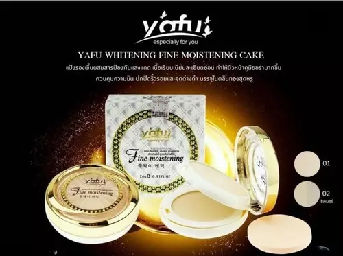 YAFU Yafu 1065 Fine Moistening Whitening Cakeแป้งเค้กผสมรองพื้นคุมมันกันเหงื่อ ปกปิดเรียบเนียน เนื้อบางเบา