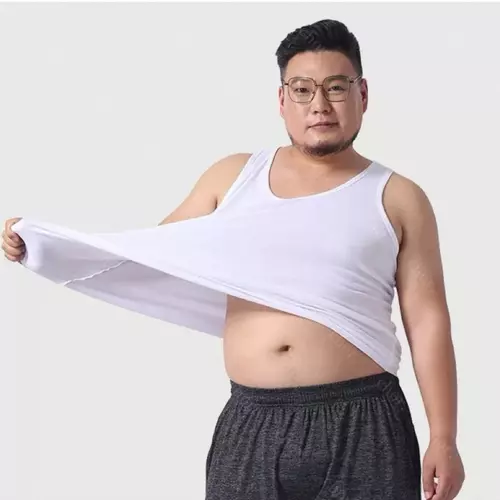 Chor men (38-40-42) เสื้อกล้ามสีขาวสำหรับผู้ชายพลัสไซส์ ไซส์จัมโบ้ สวมใส่ได้ทุกวัย