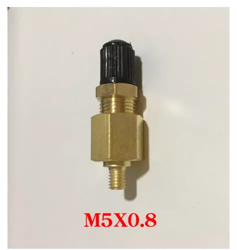 จุ๊บหัวเติมลมมอเตอร์ไซค์ ขนาด PT 1/8  เกลียว M5x0.8 โดยใช้ใส่กับถังแรงดันน้ำ